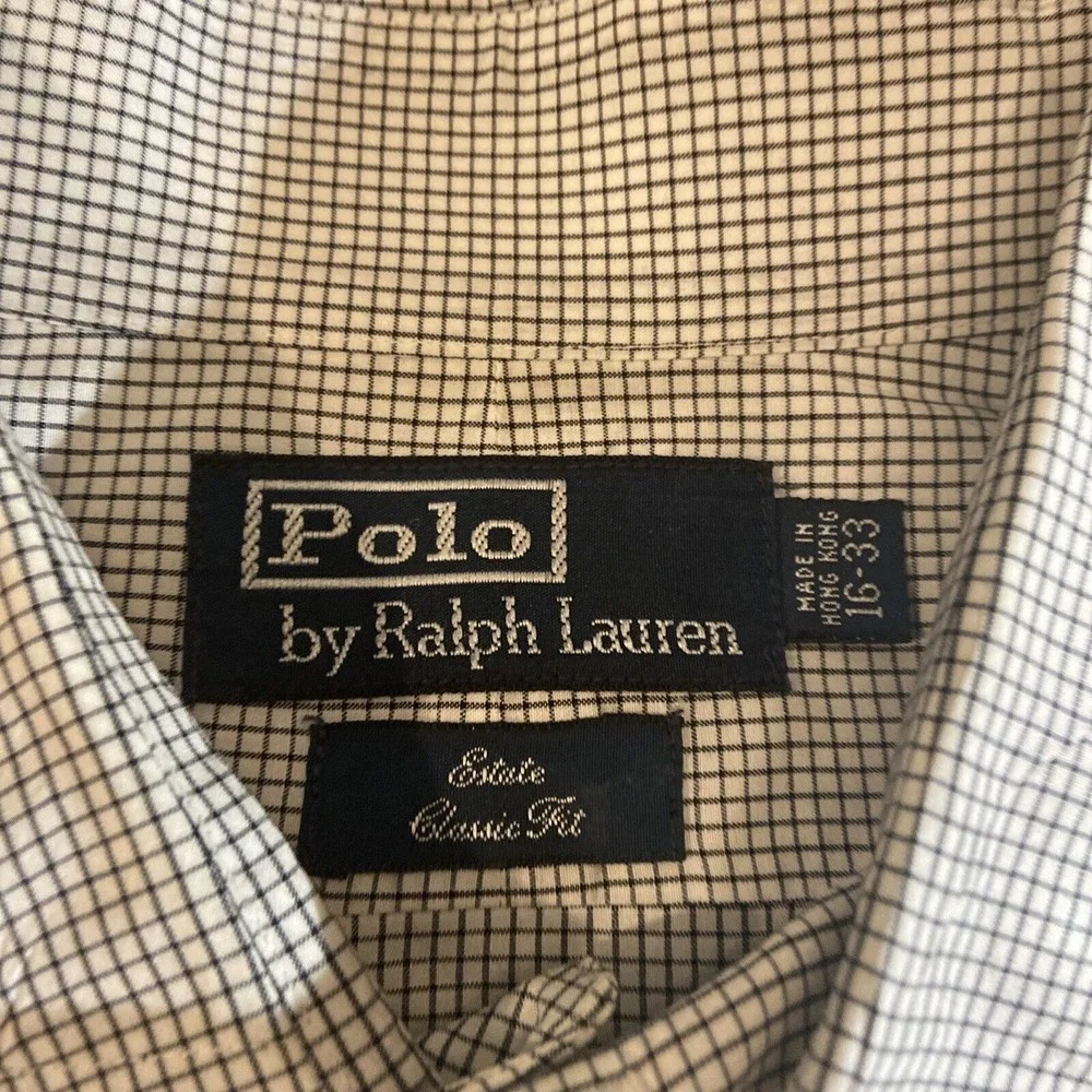 Polo by Ralph Lauren Estate Classic Fit Button Down Long‎ Sleeve Men 16-33